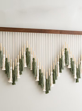 Wind Tassel Wall Decoration Hand Woven Tapestry Background D
