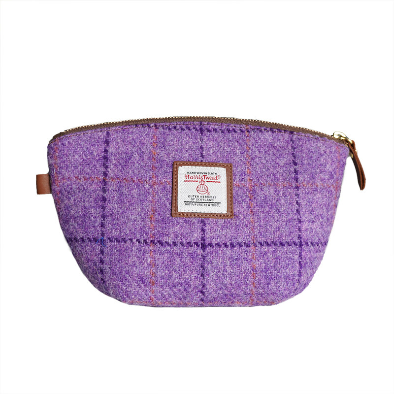 贝壳化妆包Harris tweed哈里斯粗花呢贝壳包随身便携化妆品收纳包