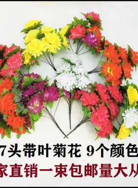 18头菊花花枝清明节花束批发