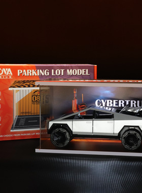 1/32特斯带停车场 精美套装 跨境热销品 家居室内摆件 男孩礼物