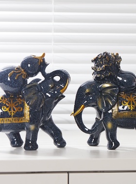 新中式客厅玄关家居招财葫芦白菜大象办公室酒柜装饰入户送礼摆件