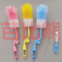 Milk Bottle Brush Suit Washing Tool Straw Brushed Pacifier Brush Rotary Nylon Hairbrush Cup Brushed Wash Cup Clean Srints