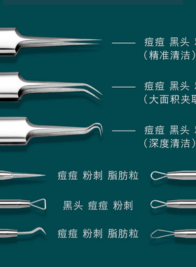 暗疮针切叶蚁粉刺去黑头镊子针夹