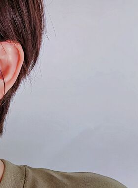 925银时光胶囊纽扣耳钉