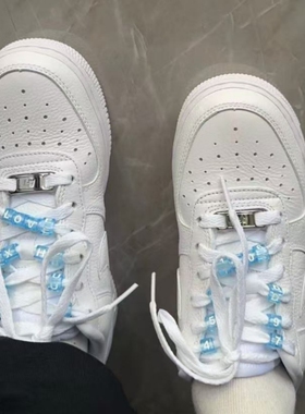 适用 AF1 联名款耐克空军一号板鞋鞋带字母扣 DIY 改装配饰鞋带绳