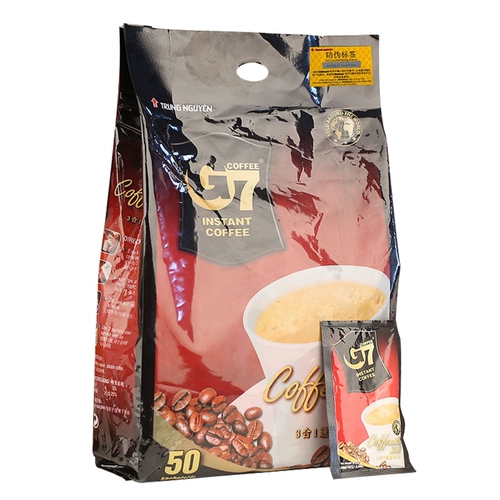 Вьетнам импортированные центральные равнины G7 Coffee 100 Оригинальный три -в одном одно скоростном растворе G7 Special -Thick Coffee Powder 800G содержит 50 упаковок