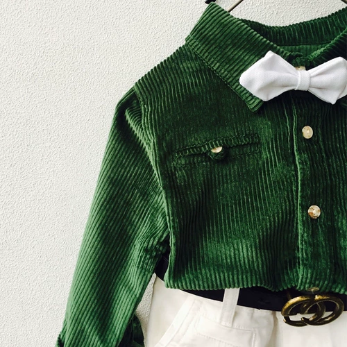 Весенняя осенняя рубашка, костюм мальчика цветочника, платье девочки цветочницы, комплект, для подиума