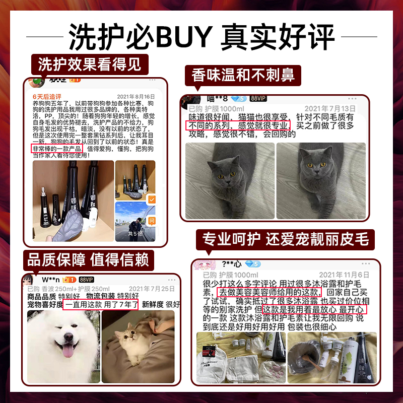 伊珊娜意大利进口黑炫isb宠物浴液狗狗猫咪沐浴露洗澡香波护毛素-图1