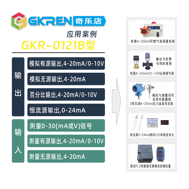 【GKREN】0-24/±12V多功能信号发生器有源无源带测量信号校验仪-图2