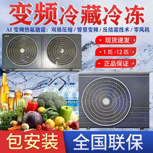 冷库变频冷藏全套冻库保鲜库小型制冷机海鲜机组冷冻生鲜保鲜 - 图1
