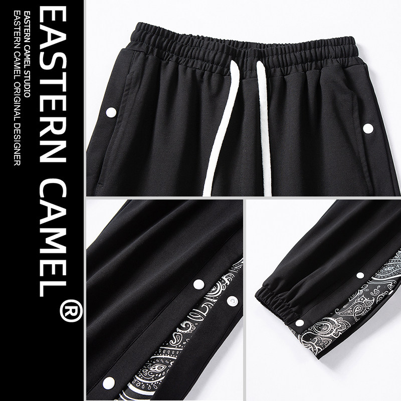 eastern camel秋季男排扣国潮卫裤 EASTERNCAMEL休闲裤