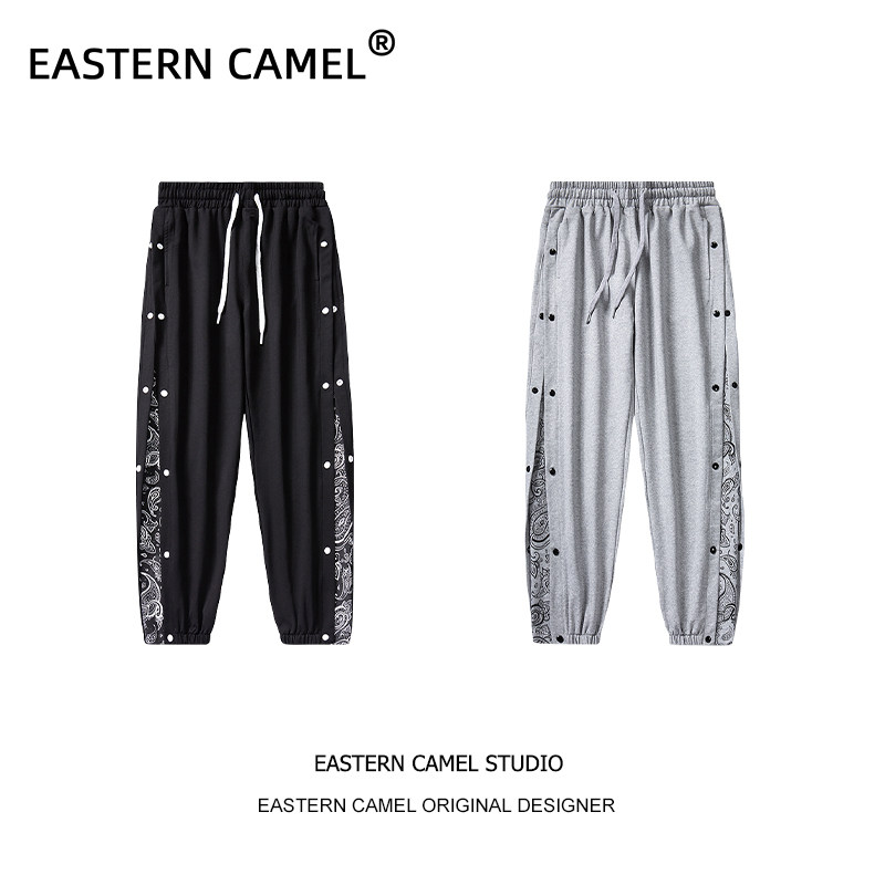 eastern camel秋季男排扣国潮卫裤 EASTERNCAMEL休闲裤