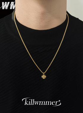 原创设计钛钢项链男女小众设计感