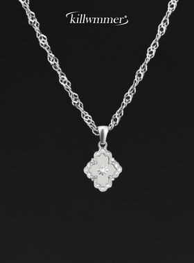 不掉色四叶草钛钢轻奢锁骨链男女