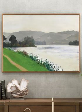 欧式单幅客厅麦田装饰画挂画名画