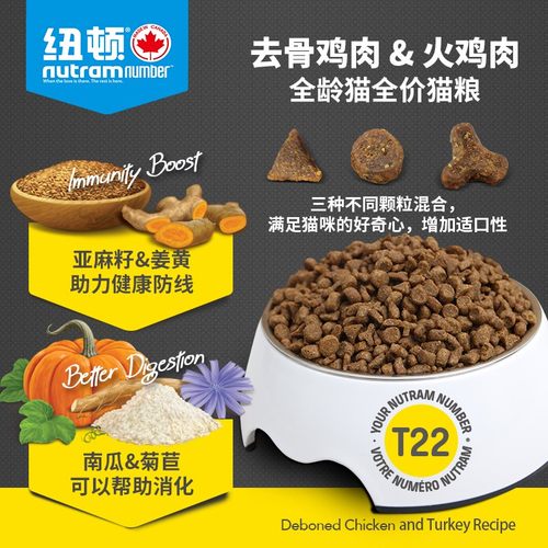 纽顿猫粮t22全价低敏t24全阶段增肥营养蓝猫布偶幼猫专用成猫大袋 - 图1