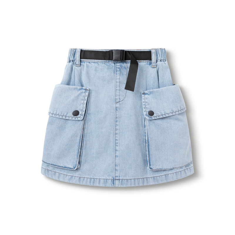 巴拉巴拉儿童牛仔裙女童半身裙大童短裙子童装纯棉2025秋装新款,淘宝优惠券,粉丝福利购,淘宝优惠卷