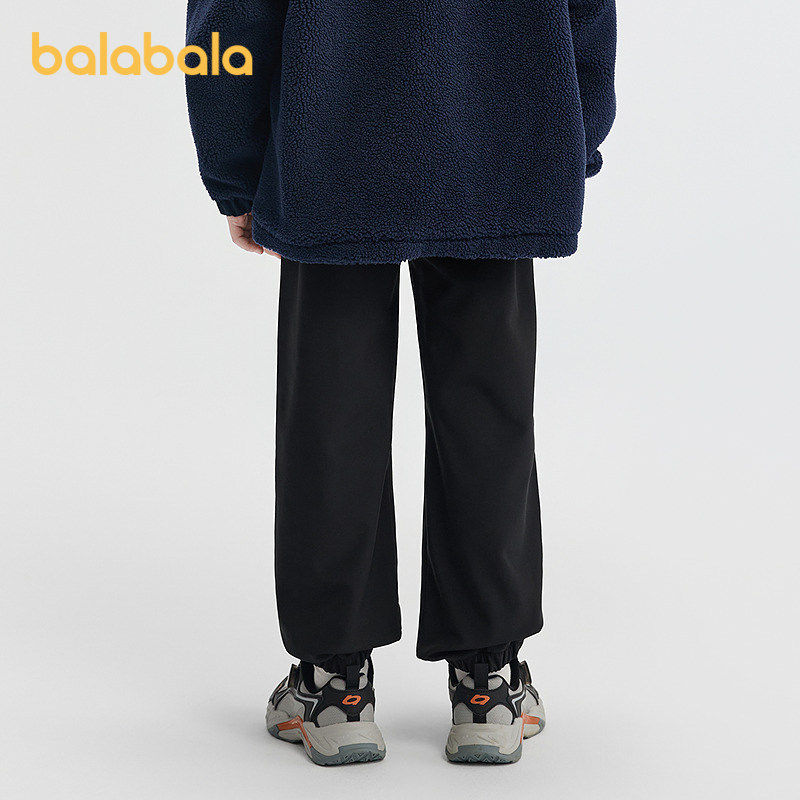 巴拉巴拉balaOne儿童长裤男童女童2025冬装新款加绒束脚裤子保暖,淘宝优惠券,粉丝福利购,淘宝优惠卷