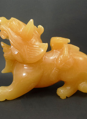 黄米玉如意貔貅一对摆件招财公母皮丘商铺开业礼品客厅办公室装饰