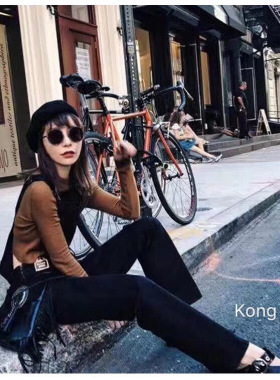 防紫外线圆形墨镜朋克男女