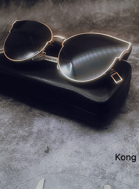 李小璐网红同款太阳镜大框金属