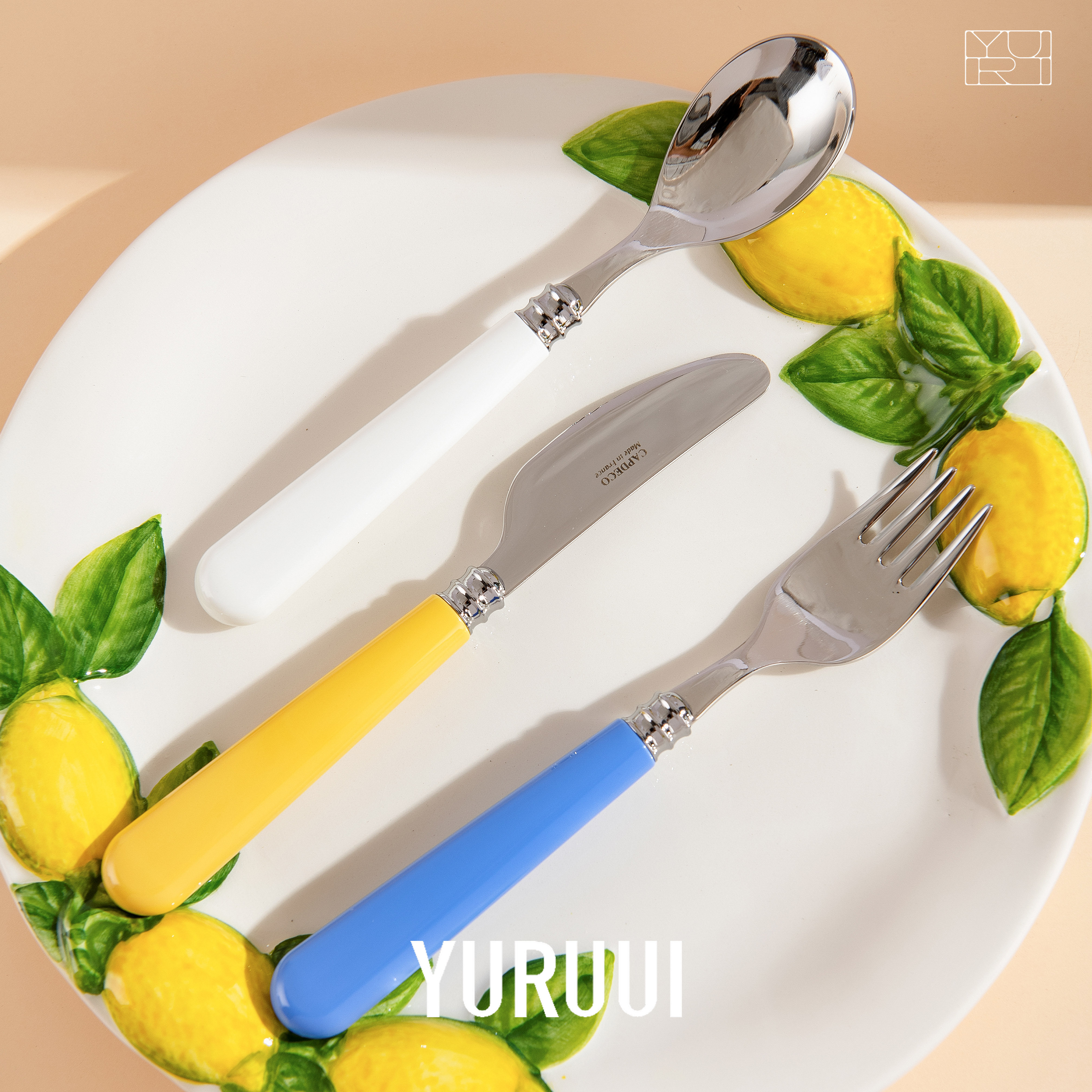 [YURUUI设计师]法国CAPDECO儿童刀叉三件套礼盒不锈钢餐具,淘宝优惠券,粉丝福利购,淘宝优惠卷
