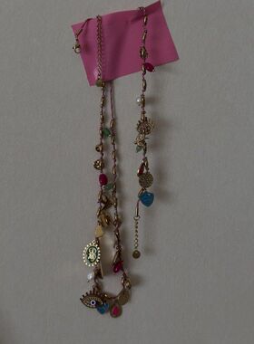 氛围感度假多吊坠手链项链好看氛围拿捏