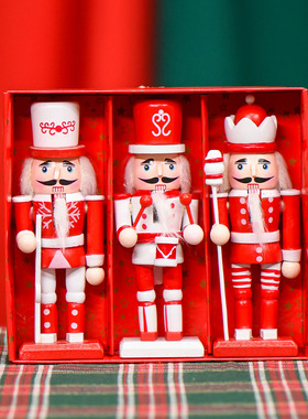 胡桃夹子木质士兵摆件挂件