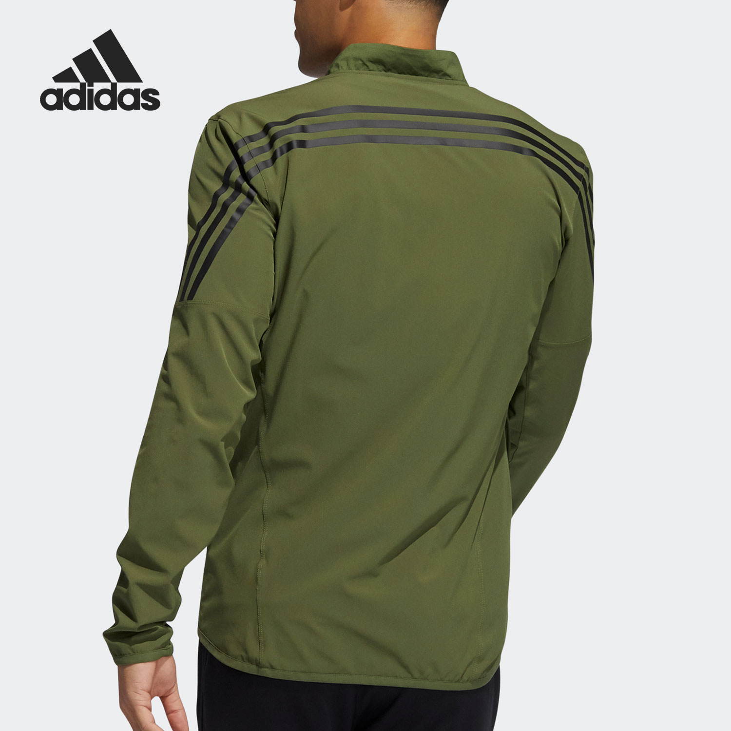 Adidas/阿迪达斯正品男子立领健身训练运动夹克外套 GM0638-图0