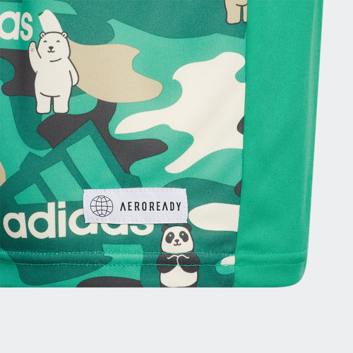 Adidas/阿迪达斯正品春季新款小童印花休闲透气短袖IA8214 - 图2