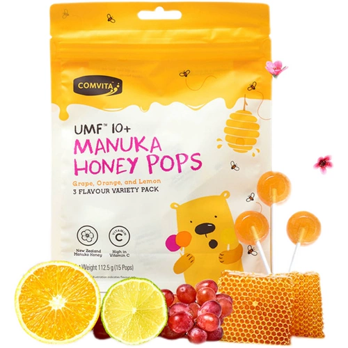 Новая Зеландия импортированная Comvita UMF10+Manuka Honey Children's Lollipop VC Lemon