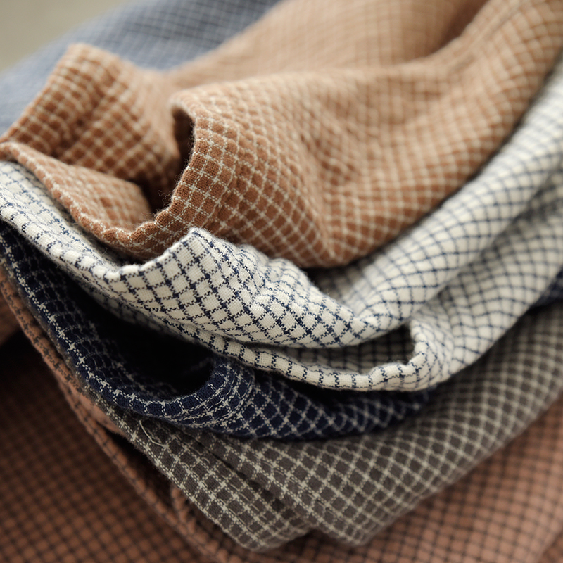 日系客供 一对装 纯棉格子枕巾 全棉四层纱布枕垫 单人家居床品,淘宝优惠券,粉丝福利购,淘宝优惠卷