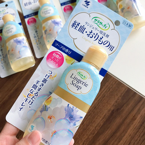 补到货 日本进口 女性专用生理内裤内衣清洗剂 去渍洗衣液 120ml - 图2