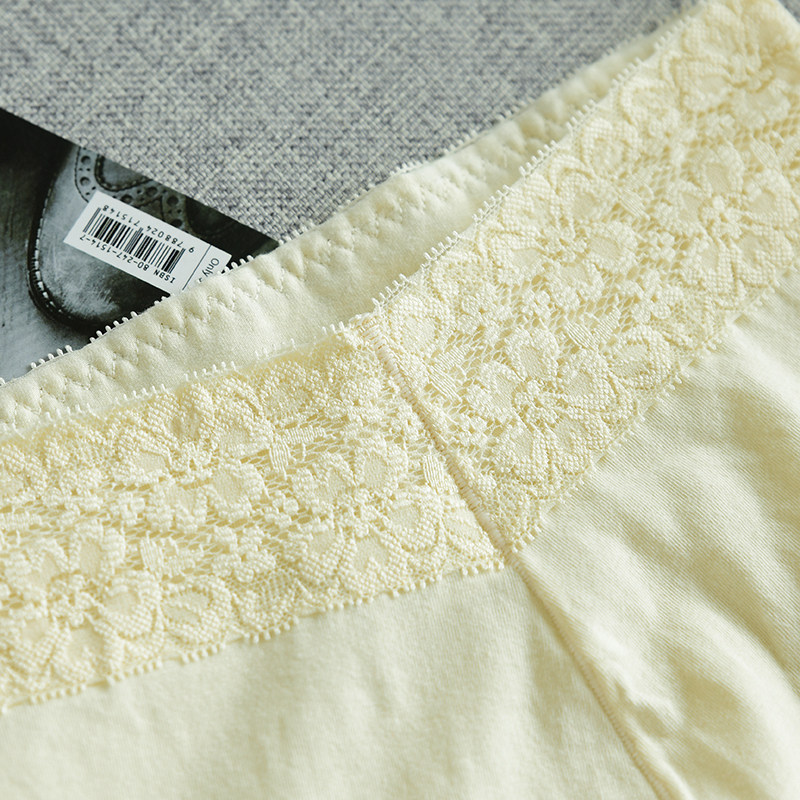 女士95棉高腰护肚蕾丝内裤 弹力平角裤 性感内衣 舒适T,淘宝优惠券,粉丝福利购,淘宝优惠卷