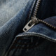 Jeans Rhinestone ຂອງແມ່ຍິງ Retro ຊັກຜ້າຝ້າຍຍາວ