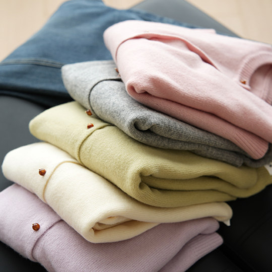 无补 女士针织羊毛衫圆领长袖开衫外套外搭上衣 秋冬女装