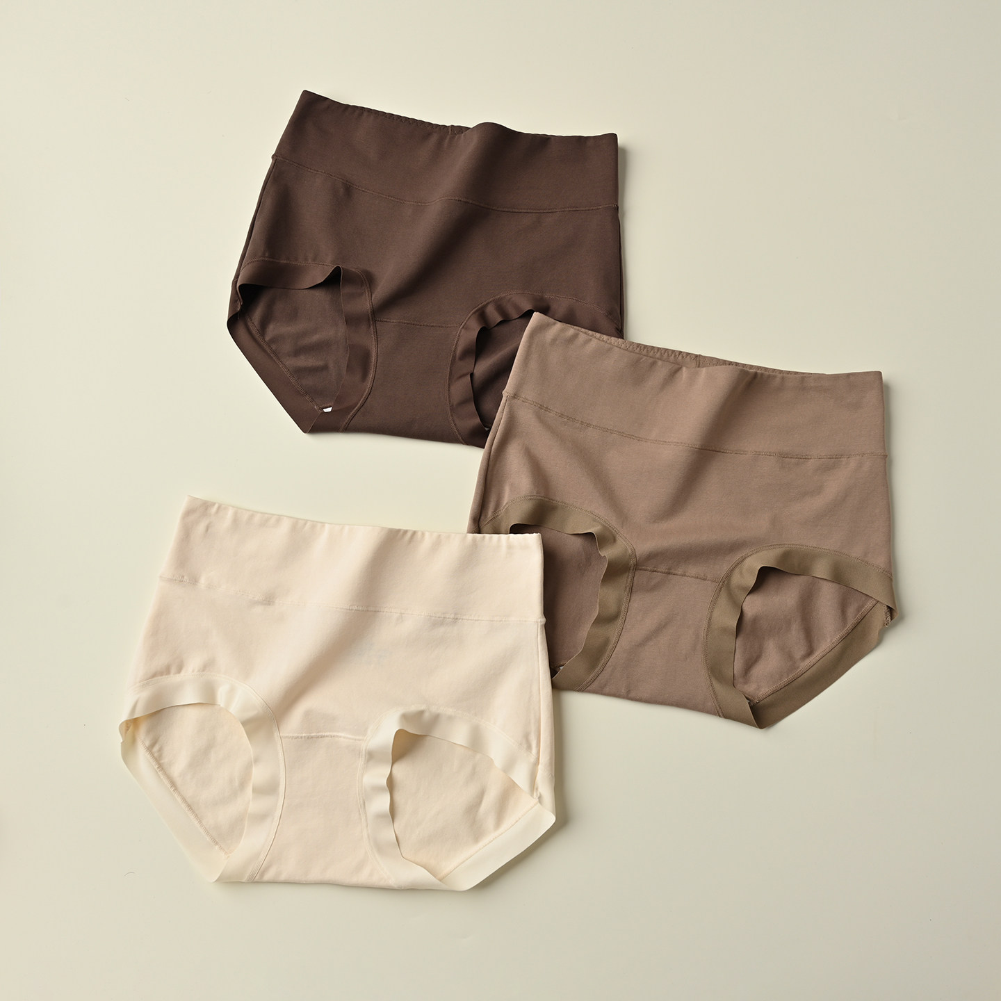 软乎乎 女士中高腰纯色内裤 弹力舒适莫代尔底裆 不卷边 四季款,淘宝优惠券,粉丝福利购,淘宝优惠卷