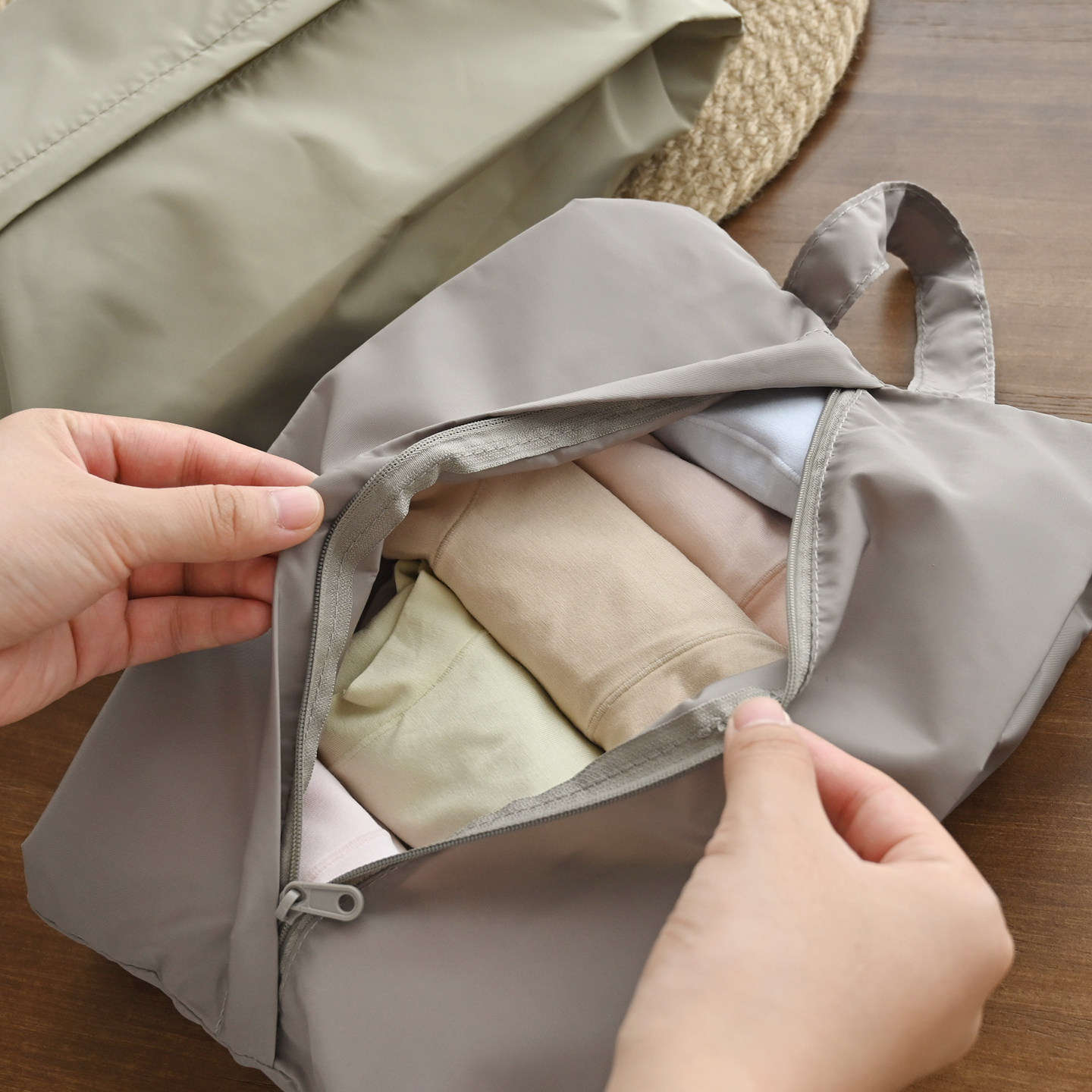 拉链收纳袋 旅行内衣内裤袜子包手提行李箱分装袋衣物便携包中包,淘宝优惠券,粉丝福利购,淘宝优惠卷