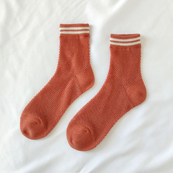 ຖົງຕີນຂອງແມ່ຍິງ Hollow Mesh Breathable Socks ຂອງແມ່ຍິງ Socks ກິລາ Socks ສະດວກສະບາຍແລະ breathable ແບບພາກຮຽນ spring ແລະ summer