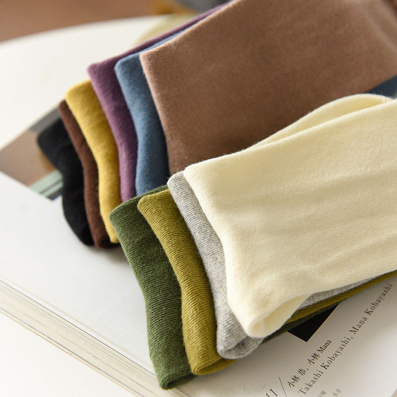 澳洲长绒棉 素雅纤细脚踝女士精梳棉纯色堆堆袜弹力 中筒袜,淘宝优惠券,粉丝福利购,淘宝优惠卷