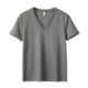 50-count horse cotton liquid ammonia pure cotton T-shirt basic neck V