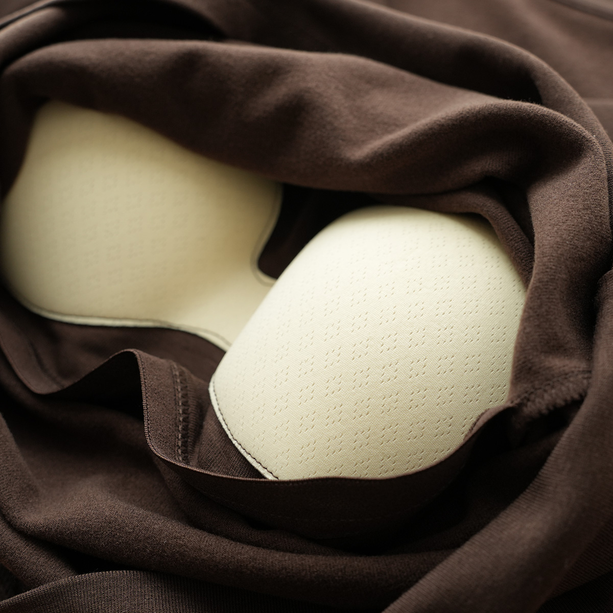 软暖柔 免穿文胸 兰精天丝+羊毛女士BRA打底衫薄绒T恤春秋款女装 - 图2