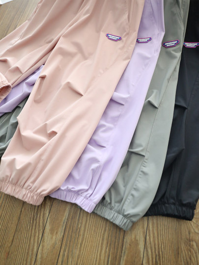 冰丝速干裤|男女童爽滑轻薄运动裤 中大儿童工装休闲裤防蚊裤夏