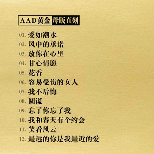 正版乐升 孙露2020新专辑 放你在心里 AAD黄金母盘1:1直刻1CD碟片 - 图0
