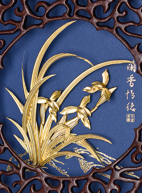 足金金箔创意礼物可摆放可挂墙