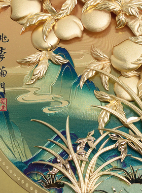 24k金箔装饰画可摆放可挂墙