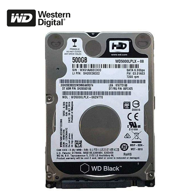 WD/西部数据 WD5000LPLX500g笔记本电脑硬盘7200转32M机械黑盘7MM-图3