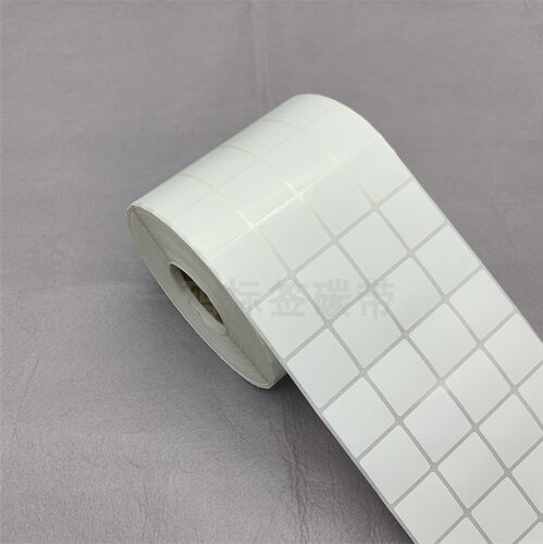 现货正方形铜版不干胶标签25*25mm*10000张打印纸2.5*2.5cm条码纸 - 图0