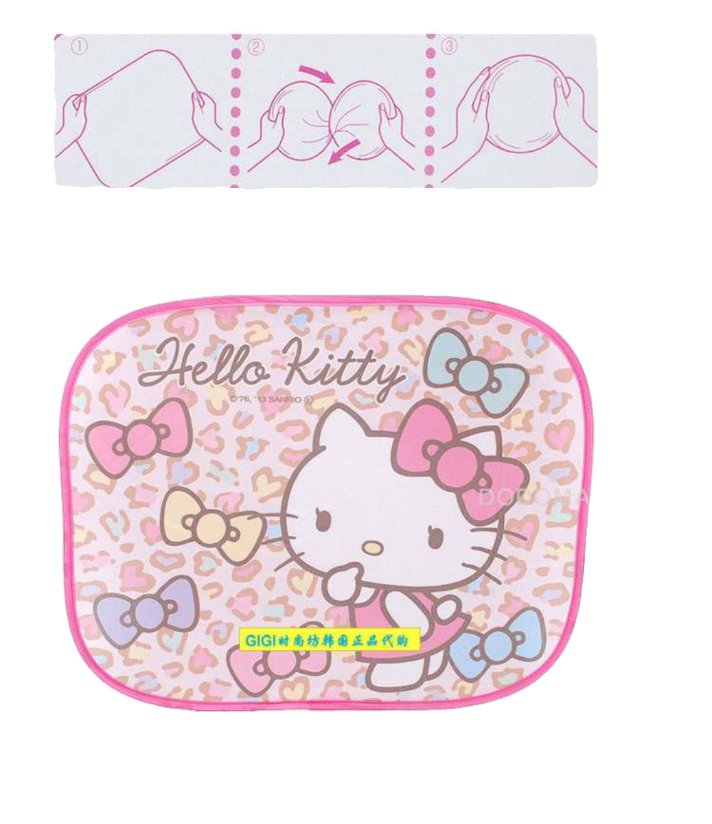 韩国代购Hello Kitty凯蒂猫汽车两侧玻璃挡阳板遮阳板 现货