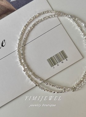 超闪碎银子通勤锁骨链高级秋项链